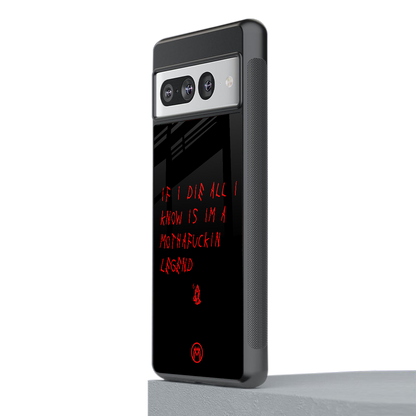 i am a legend back phone cover | glass case for google pixel 7 pro