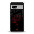 i am a legend back phone cover | glass case for Google Pixel 7