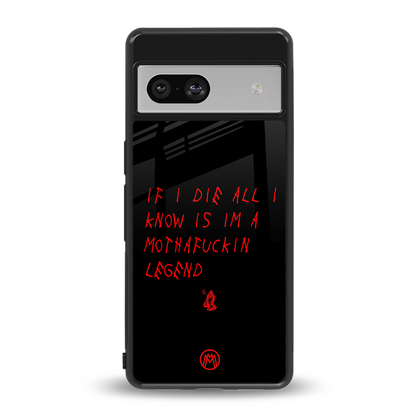 i am a legend back phone cover | glass case for Google Pixel 7A