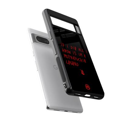 i am a legend back phone cover | glass case for Google Pixel 7