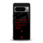i am a legend back phone cover | glass case for google pixel 8 pro