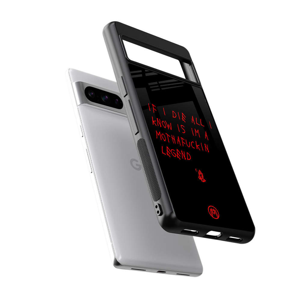 i am a legend back phone cover | glass case for google pixel 8 pro