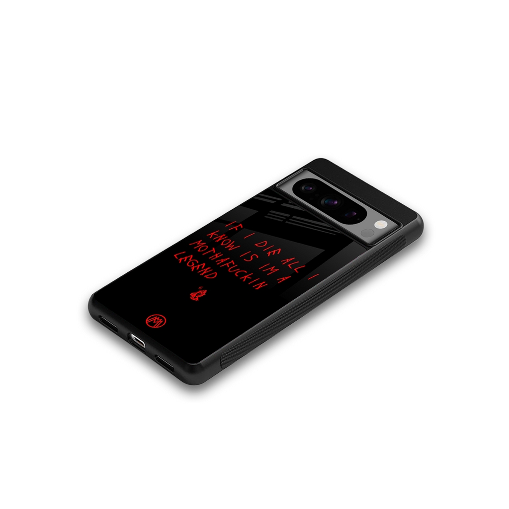 i am a legend back phone cover | glass case for google pixel 8 pro