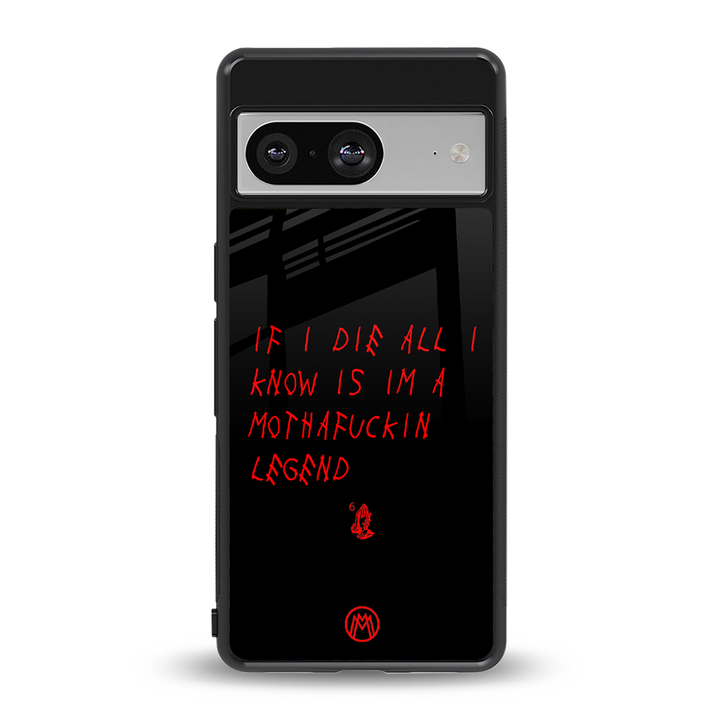 i am a legend back phone cover | glass case for Google Pixel 8