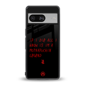 i am a legend back phone cover | glass case for Google Pixel 8