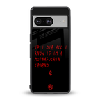 i am a legend back phone cover | glass case for Google Pixel 8