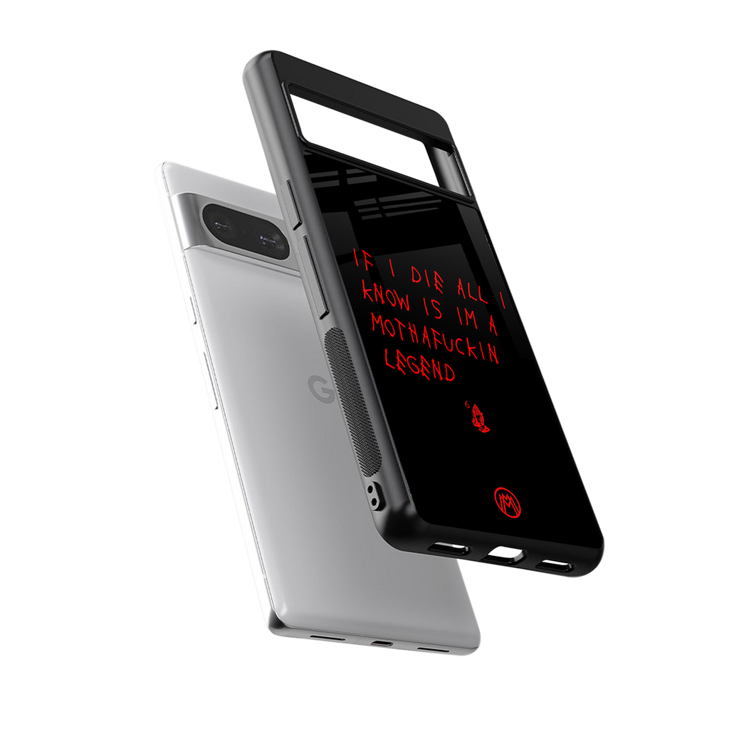 i am a legend back phone cover | glass case for Google Pixel 8