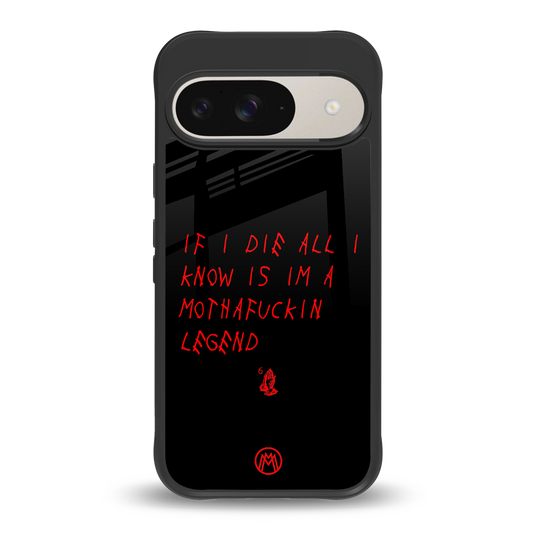 i am a legend back phone cover | glass case for google pixel 9