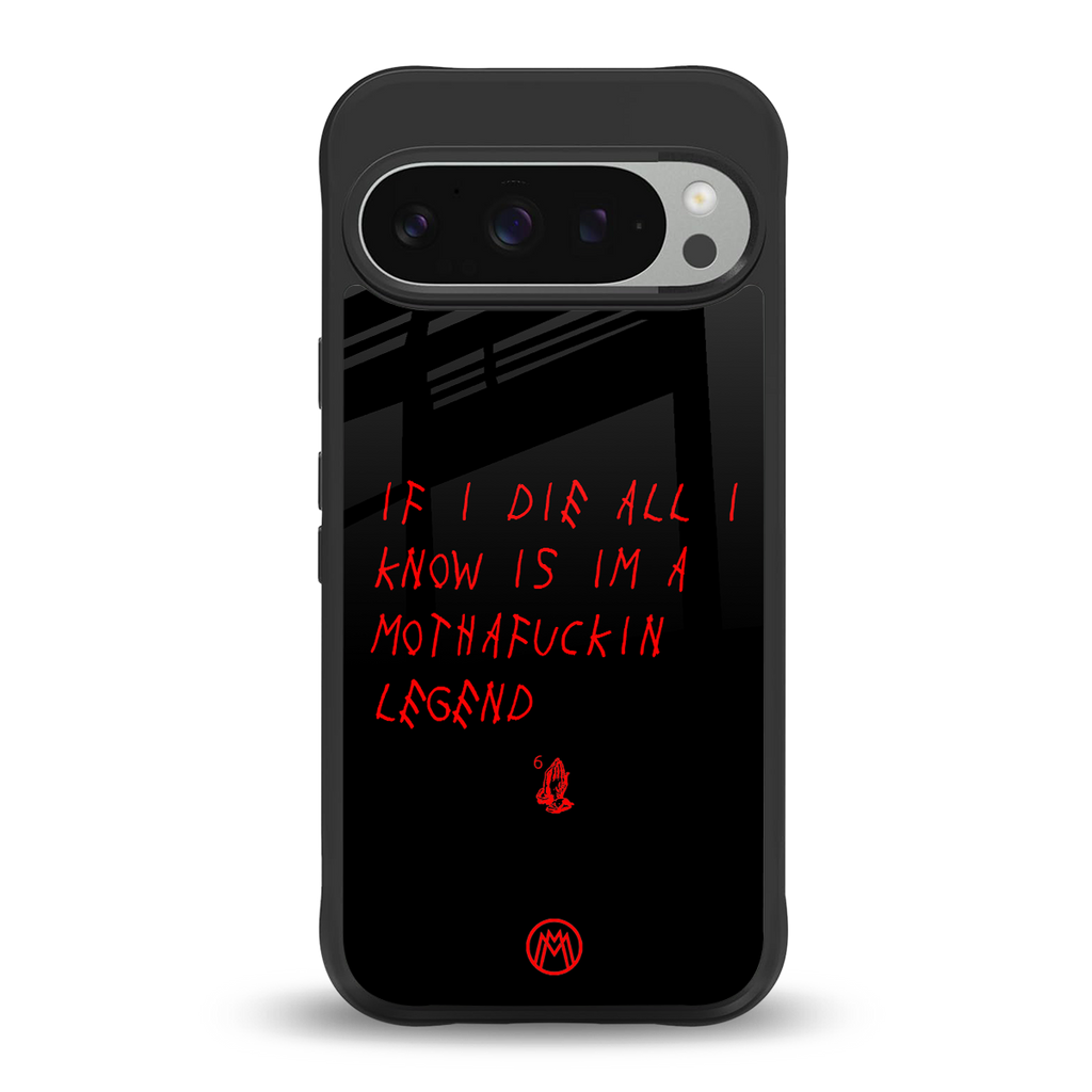 i am a legend back phone cover | glass case for google pixel 9 pro