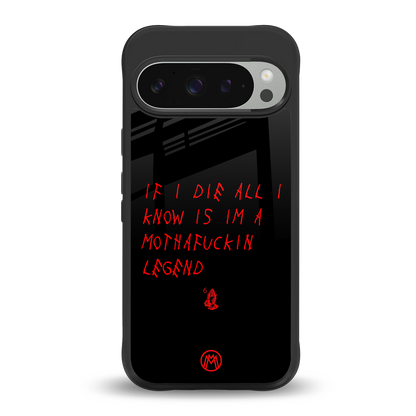 i am a legend back phone cover | glass case for google pixel 9 pro xl