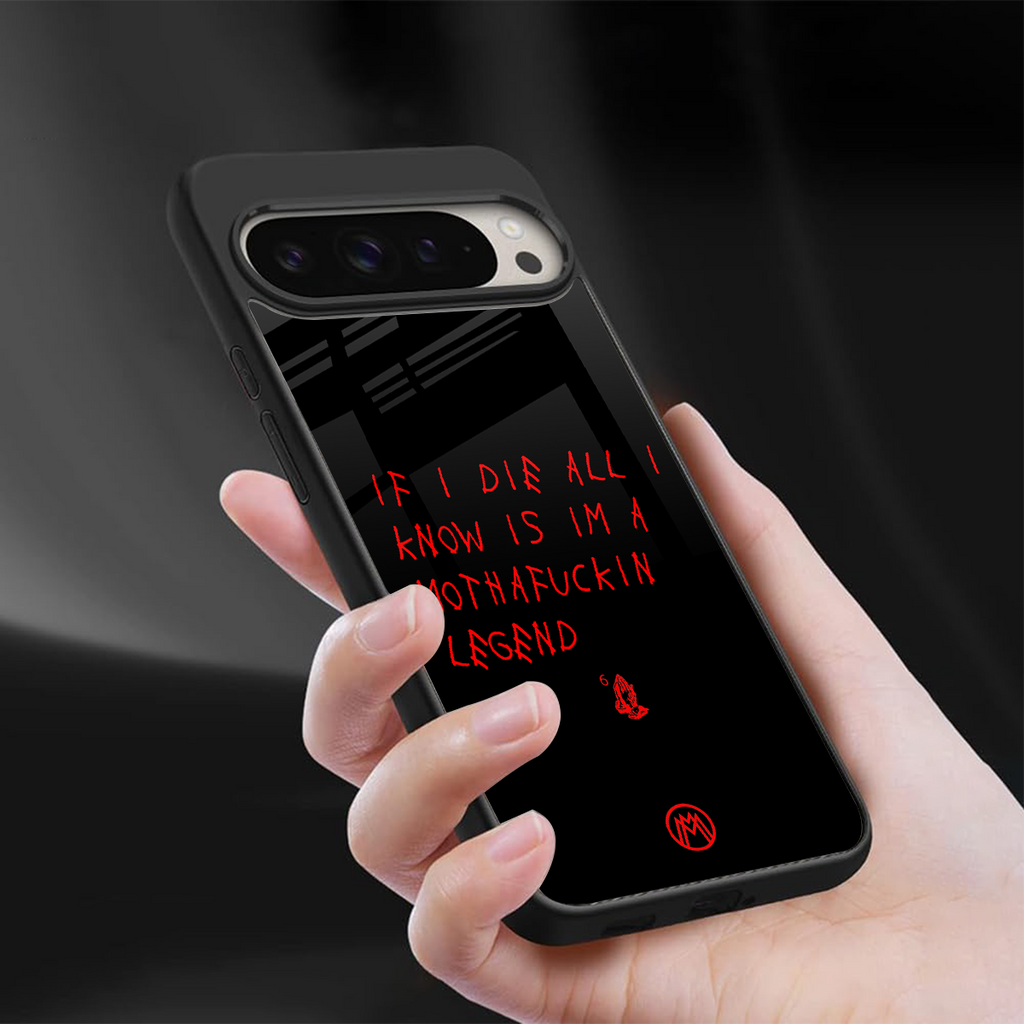 i am a legend back phone cover | glass case for google pixel 9 pro
