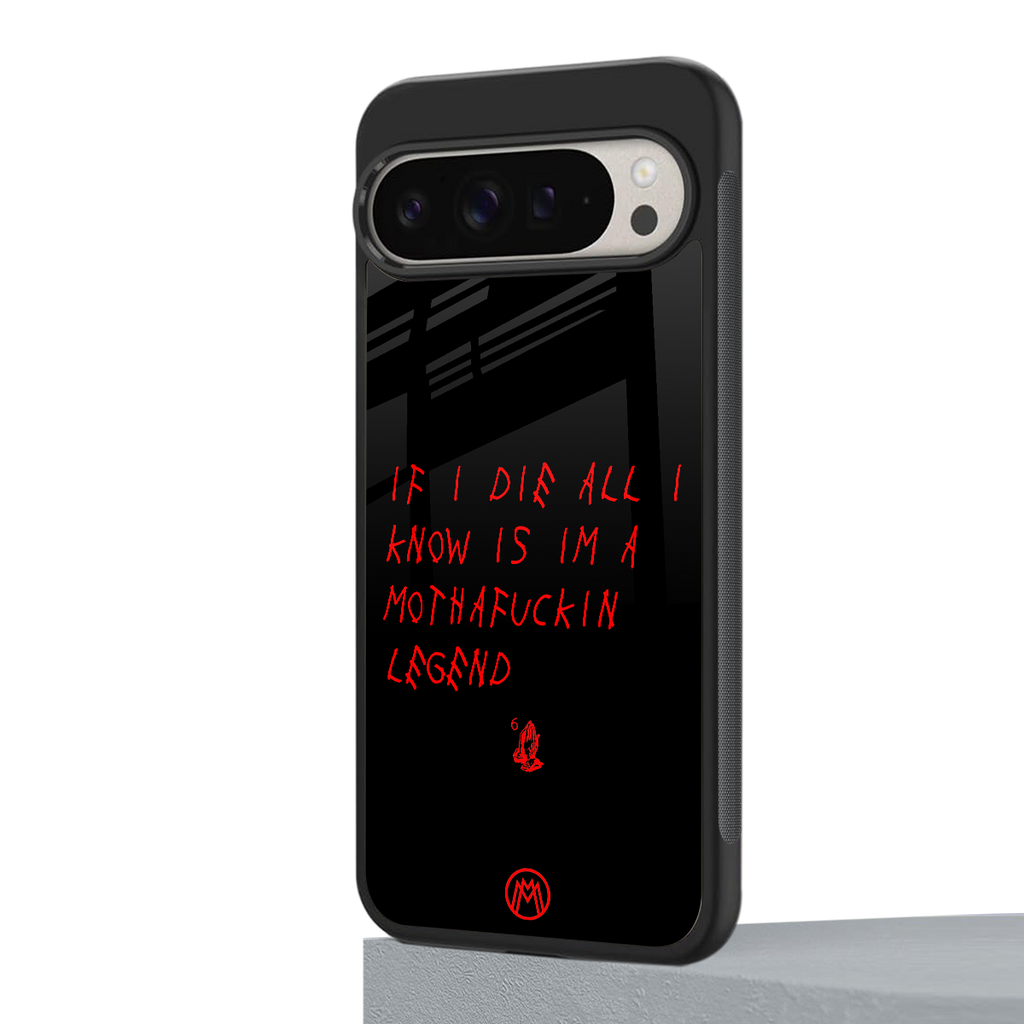 i am a legend back phone cover | glass case for google pixel 9 pro
