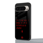 i am a legend back phone cover | glass case for google pixel 9 pro
