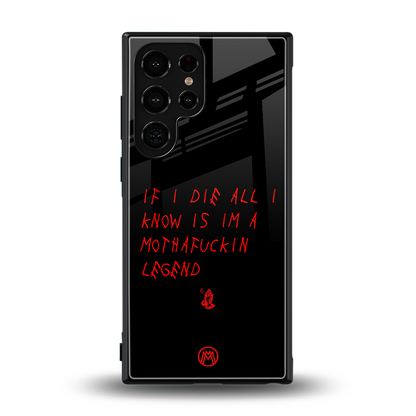 i am a legend back phone cover | glass case for samsung galaxy s23 ultra