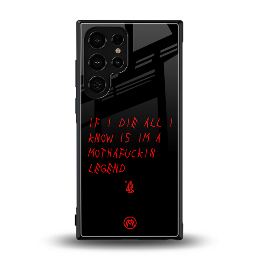 i am a legend back phone cover | glass case for samsung galaxy s23 ultra