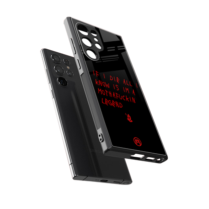 i am a legend back phone cover | glass case for samsung galaxy s24 ultra