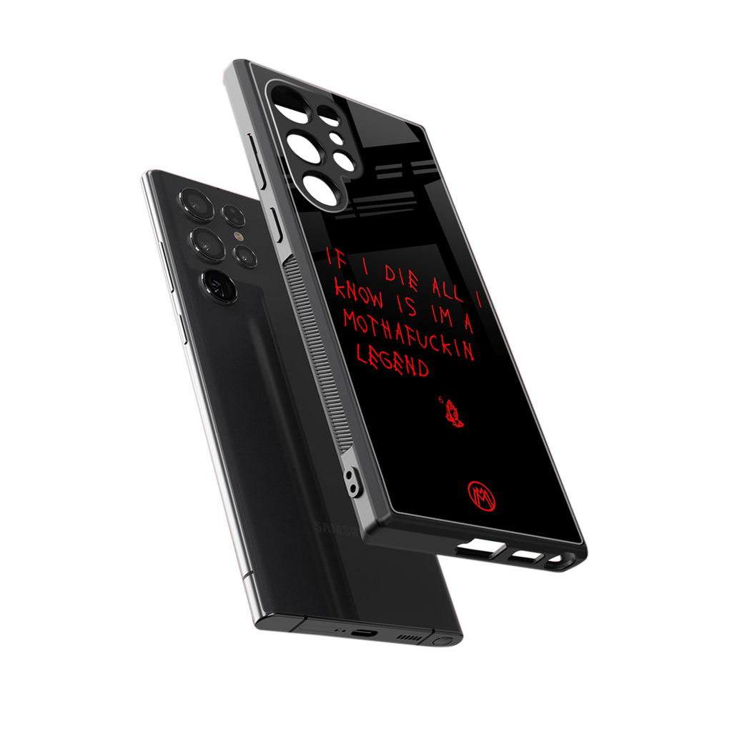 i am a legend back phone cover | glass case for samsung galaxy s23 ultra