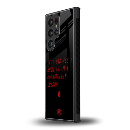 i am a legend back phone cover | glass case for samsung galaxy s23 ultra