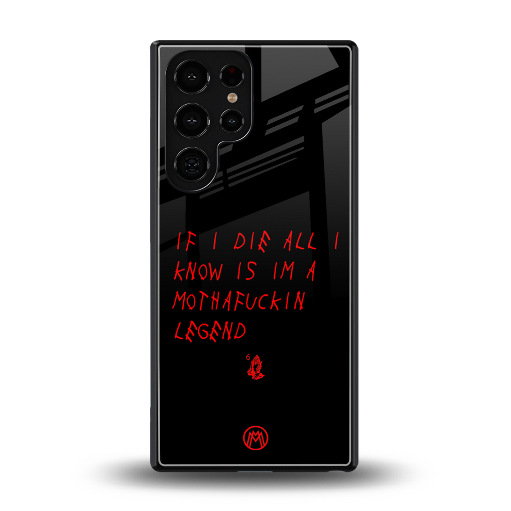 i am a legend back phone cover | glass case for samsung galaxy s25 ultra