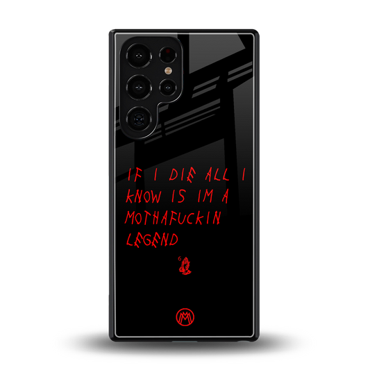 i am a legend back phone cover | glass case for samsung galaxy s25 ultra