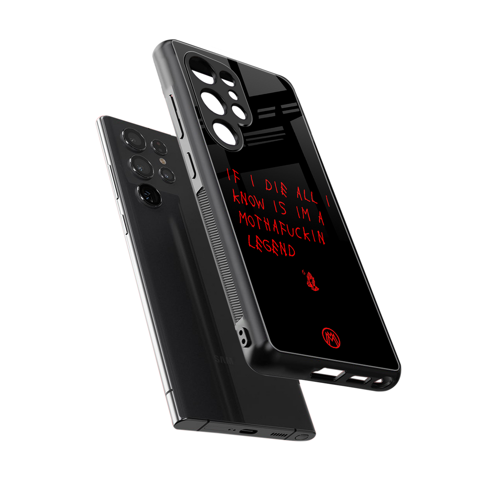 i am a legend back phone cover | glass case for samsung galaxy s25 ultra