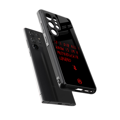 i am a legend back phone cover | glass case for samsung galaxy s25 ultra