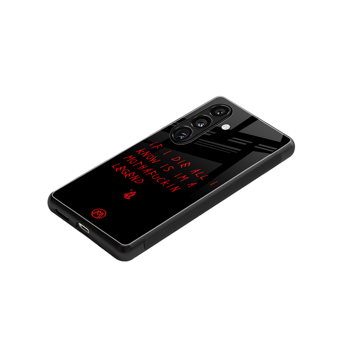 i am a legend back phone cover | glass case for samsung galaxy s24 plus