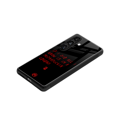 i am a legend back phone cover | glass case for samsung galaxy s24 plus