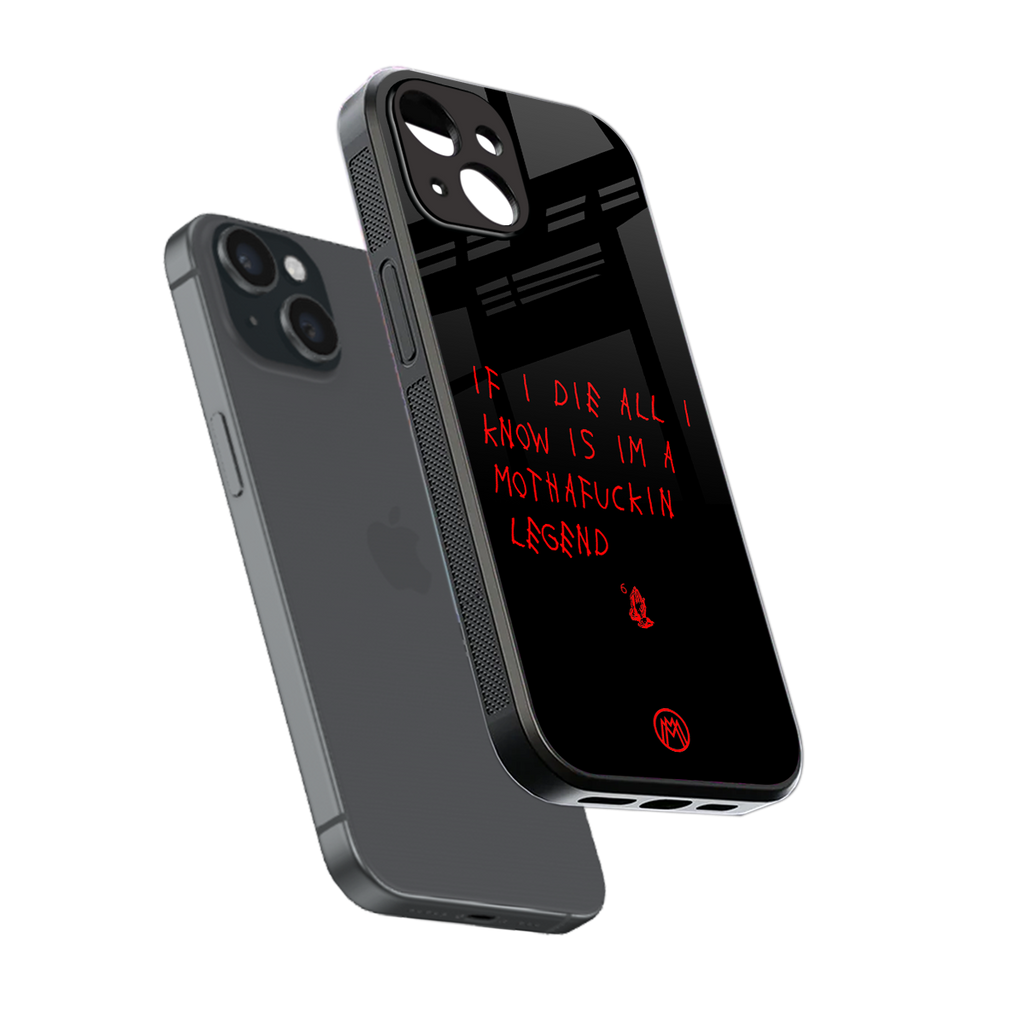 i am a legend back phone cover | glass case for iphone 15