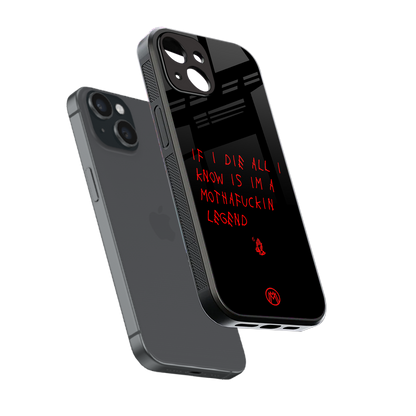 i am a legend back phone cover | glass case for iphone 15
