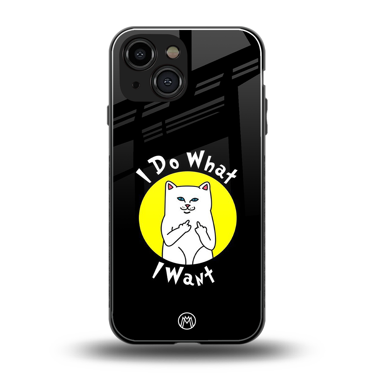 i do what i want back phone cover | glass case for iphone 13 mini