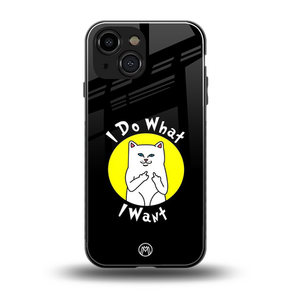 i do what i want back phone cover | glass case for iphone 13 mini