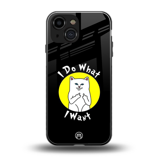 i do what i want back phone cover | glass case for iphone 13 mini