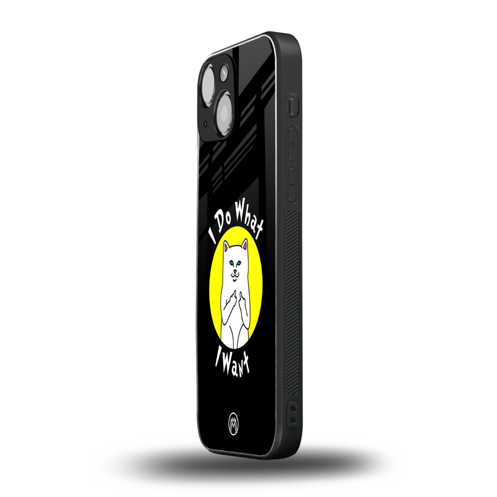 i do what i want back phone cover | glass case for iphone 13 mini