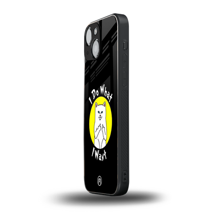 i do what i want back phone cover | glass case for iphone 13 mini