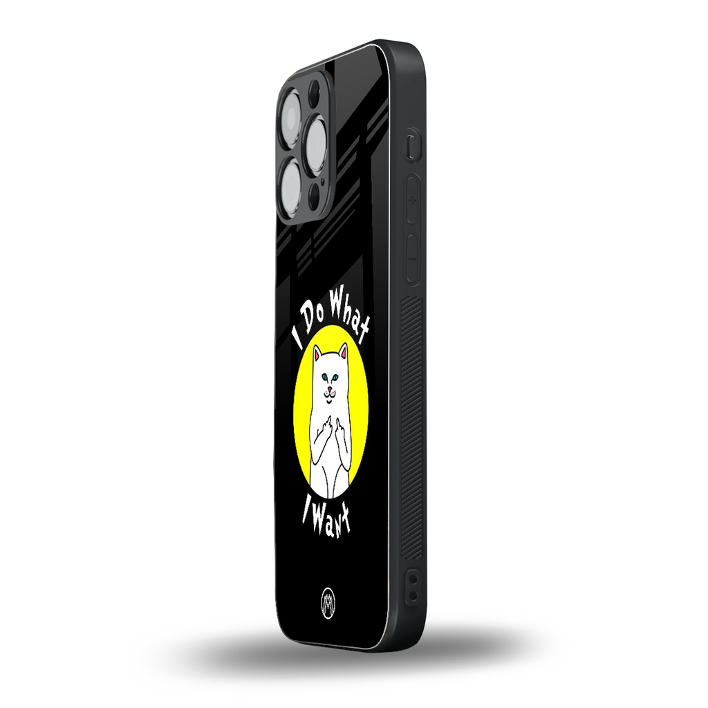 i do what i want back phone cover | glass case for iphone 13 pro max