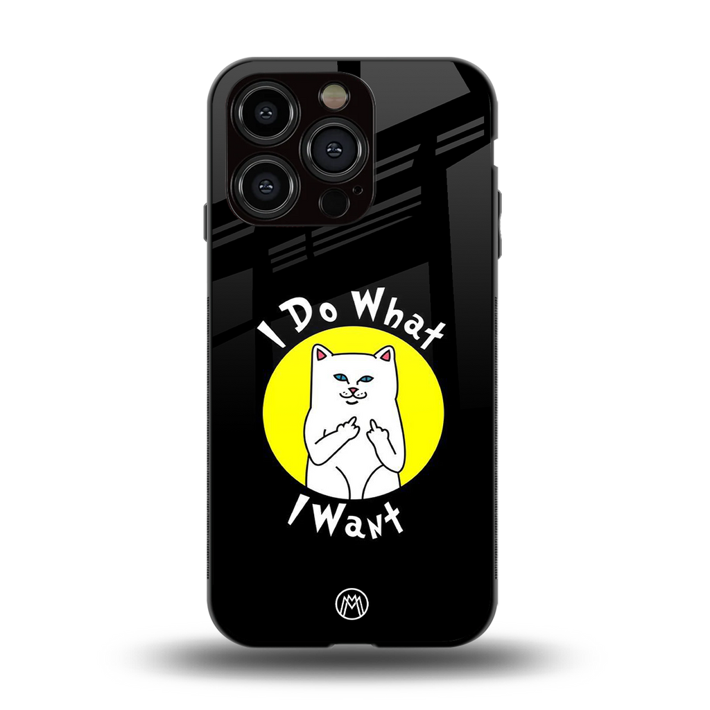 i do what i want back phone cover | glass case for iphone 13 pro