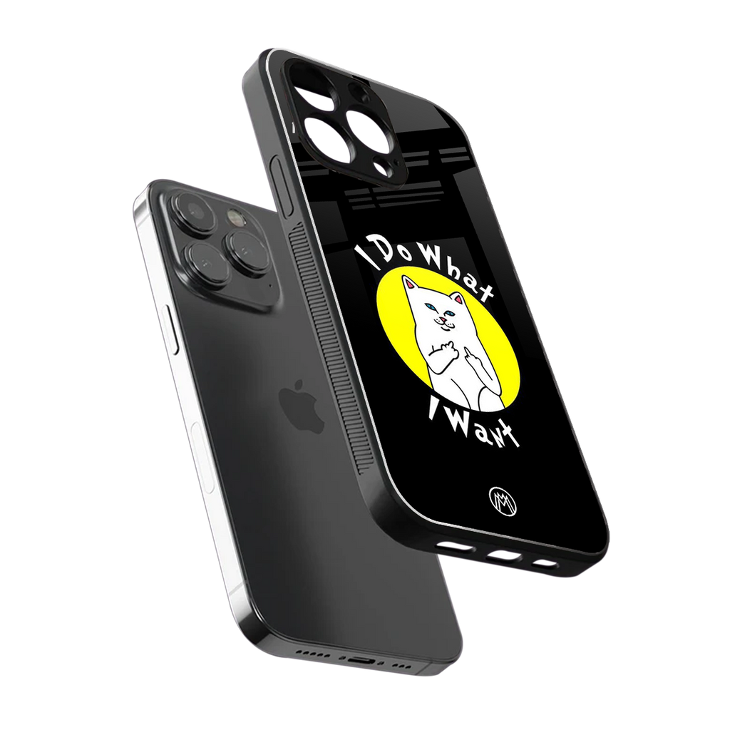 i do what i want back phone cover | glass case for iphone 13 pro