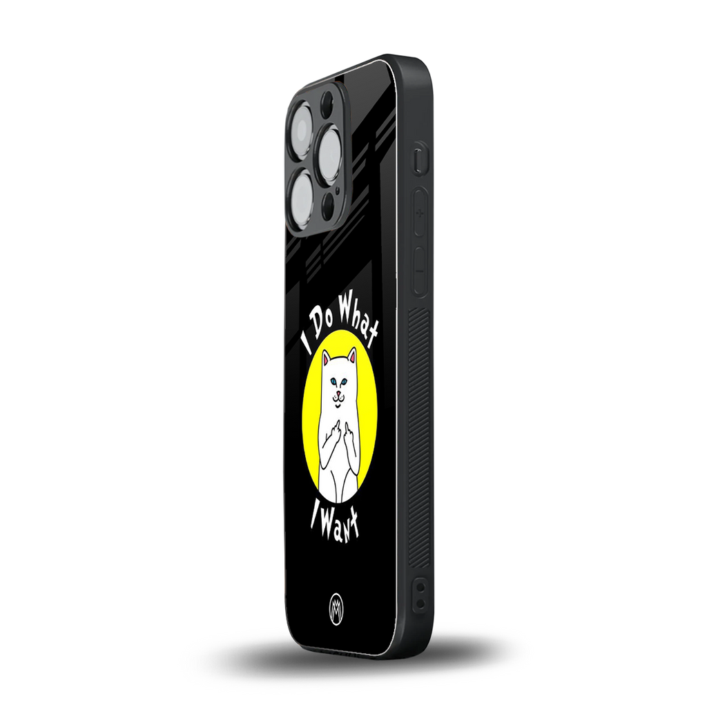 i do what i want back phone cover | glass case for iphone 13 pro