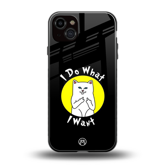 i do what i want back phone cover | glass case for iphone 14 plus