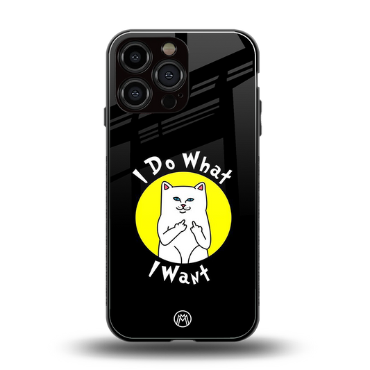 i do what i want back phone cover | glass case for iphone 14 pro max