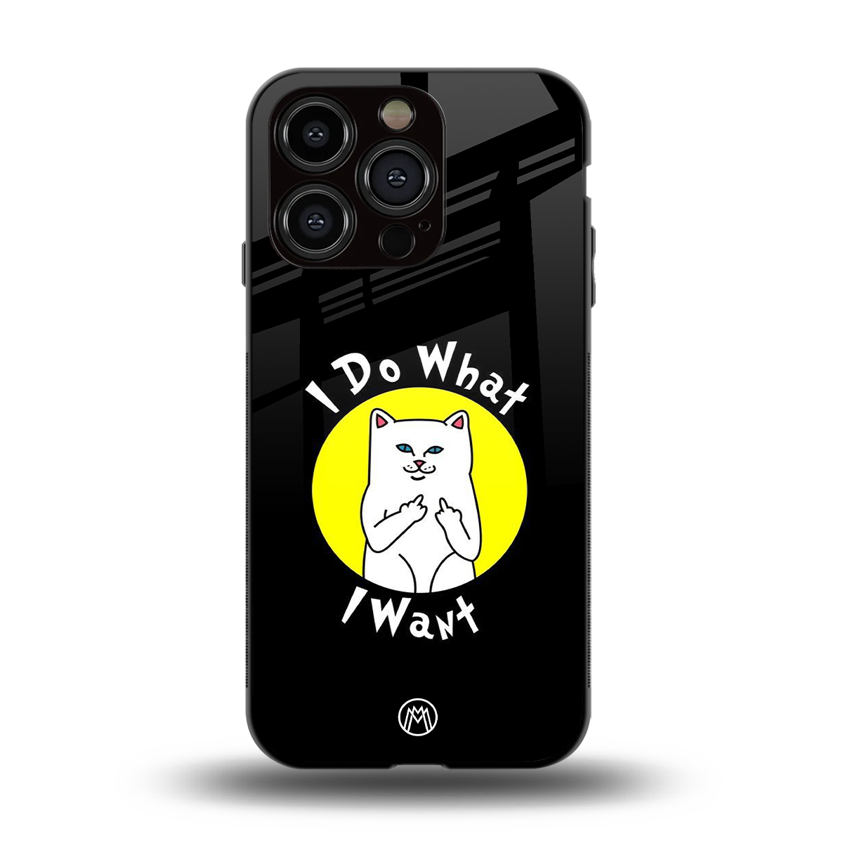 i do what i want back phone cover | glass case for iphone 15 pro