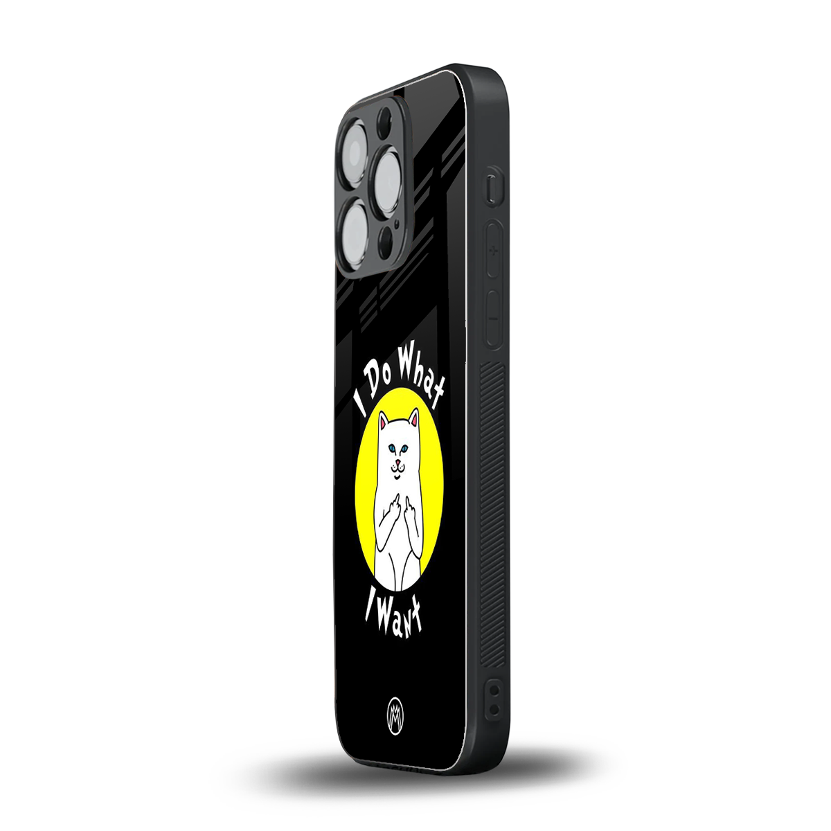 i do what i want back phone cover | glass case for iphone 15 pro