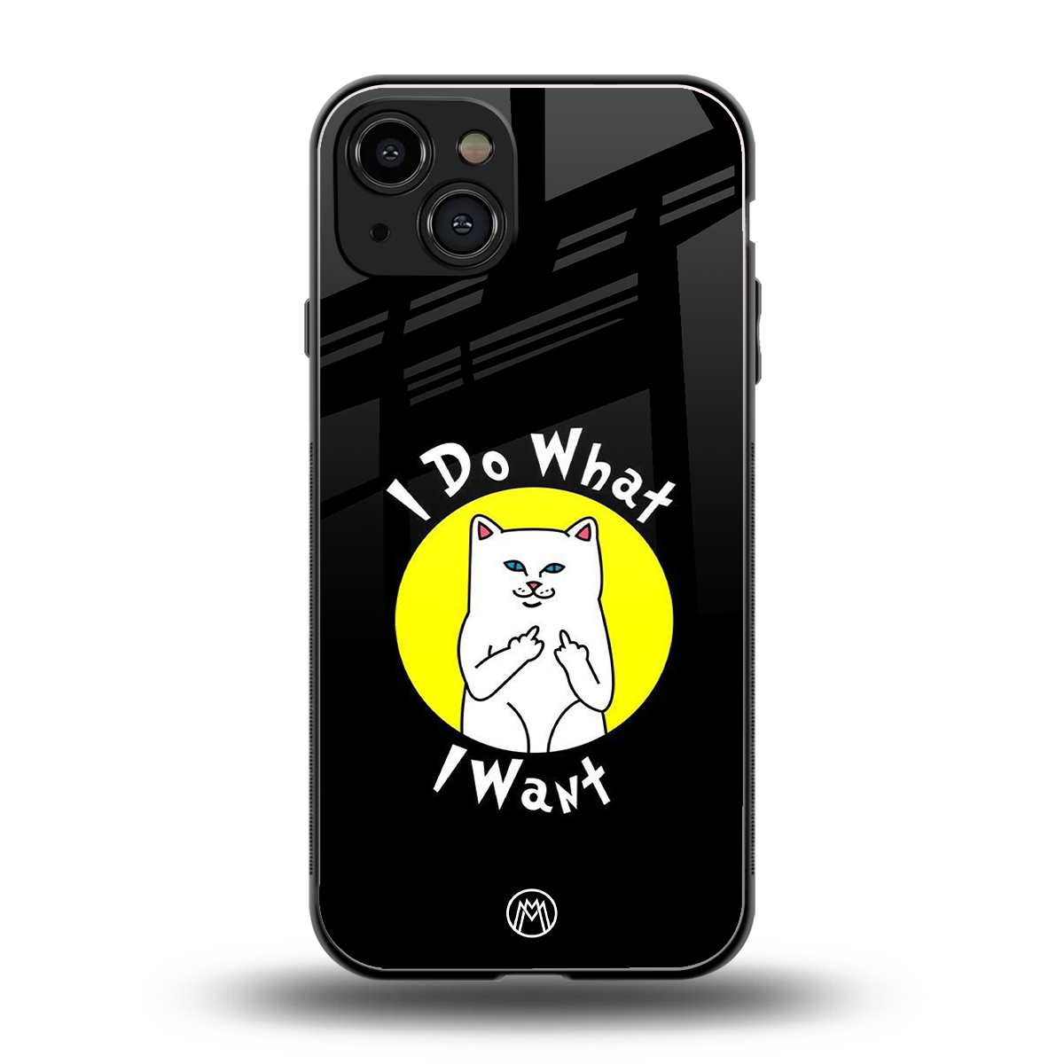 i do what i want back phone cover | glass case for iphone 14