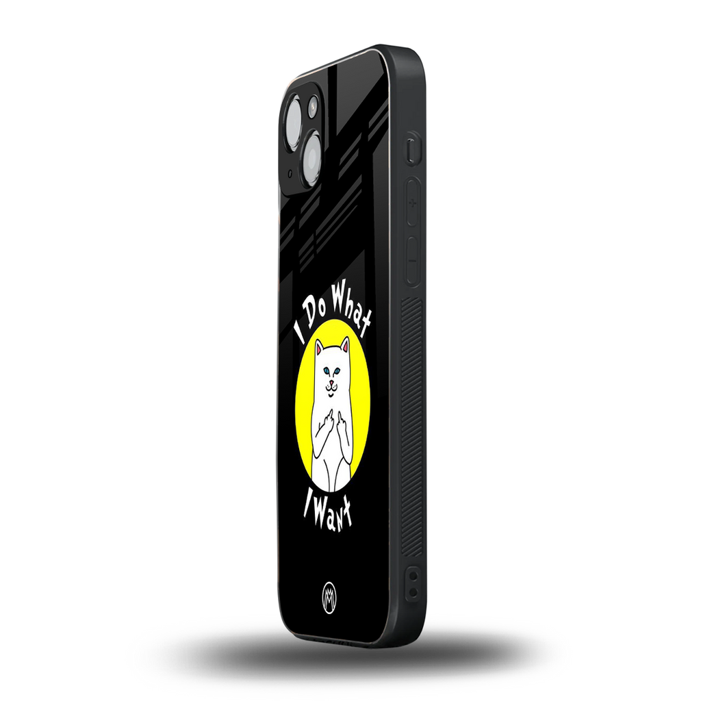 i do what i want back phone cover | glass case for iphone 15