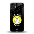 i do what i want back phone cover | glass case for iphone 16 plus