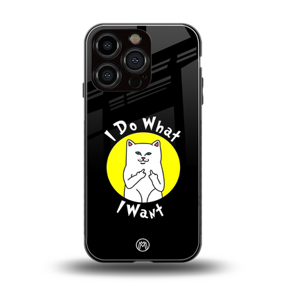 i do what i want back phone cover | glass case for iphone 16 pro