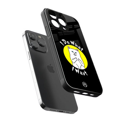 i do what i want back phone cover | glass case for iphone 16 pro