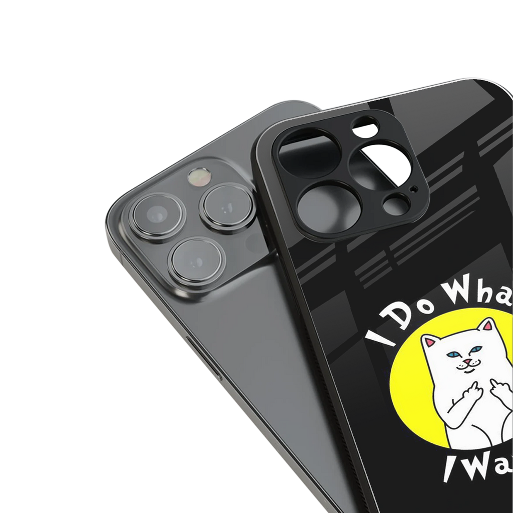 i do what i want back phone cover | glass case for iphone 14 plus