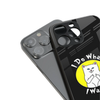 i do what i want back phone cover | glass case for iphone 14 plus